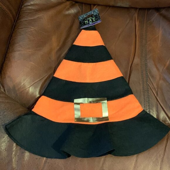 Great Pretend Wicked Witch Halloween Hat Headwear Felt Striped Candy Corn LOT 15 main image 13